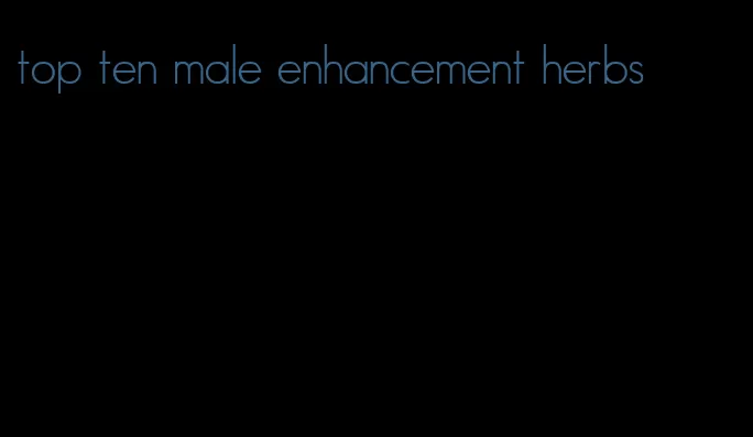 top ten male enhancement herbs