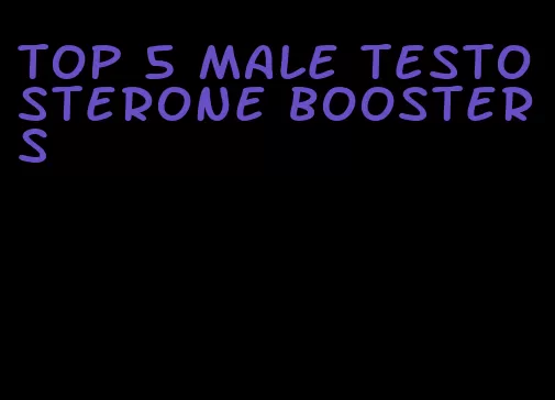 top 5 male testosterone boosters