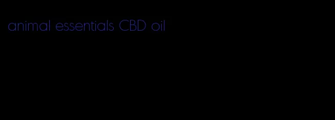 animal essentials CBD oil