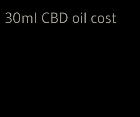 30ml CBD oil cost