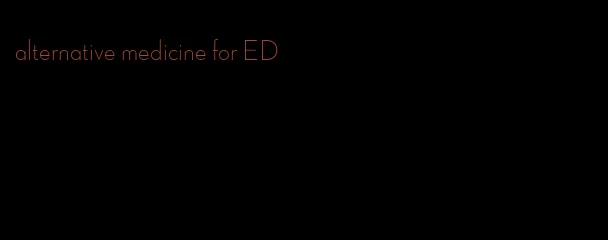 alternative medicine for ED