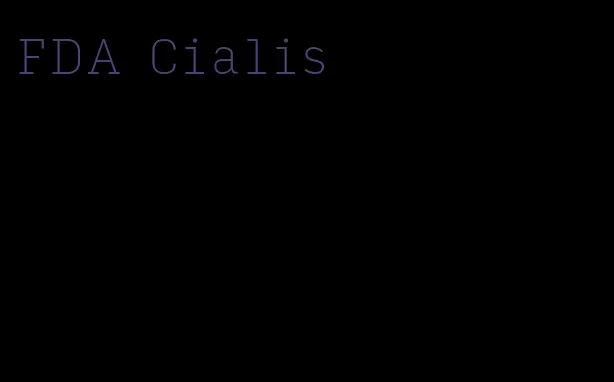 FDA Cialis