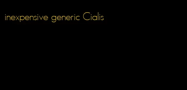 inexpensive generic Cialis