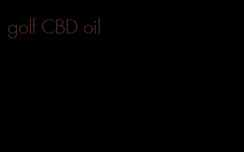 golf CBD oil