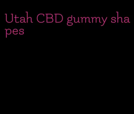 Utah CBD gummy shapes