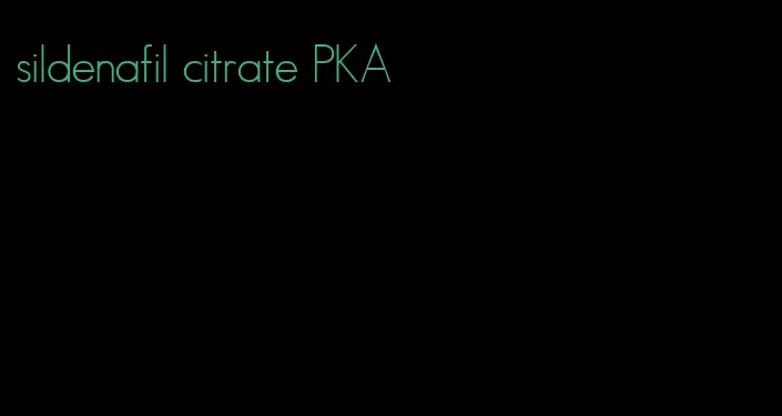 sildenafil citrate PKA