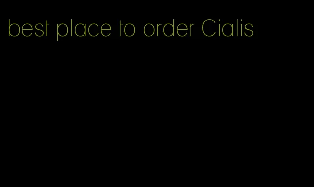 best place to order Cialis