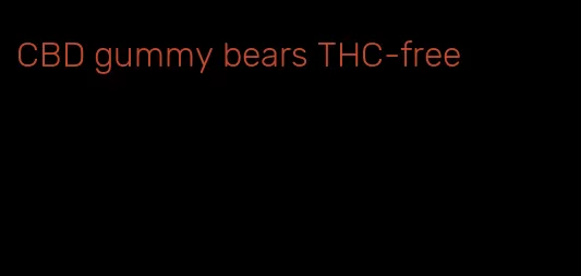 CBD gummy bears THC-free