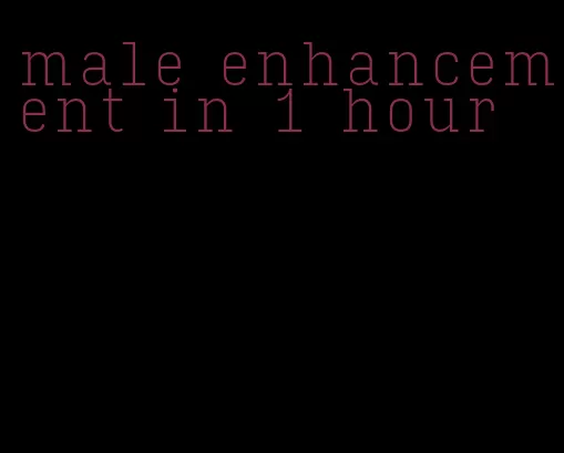 male enhancement in 1 hour