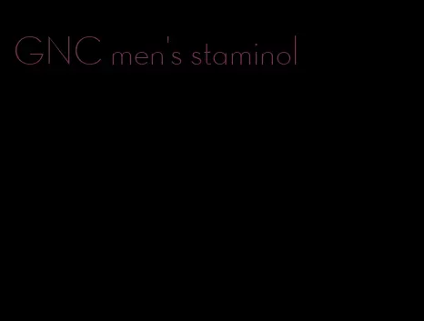 GNC men's staminol