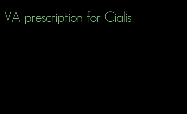 VA prescription for Cialis