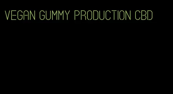 vegan gummy production CBD