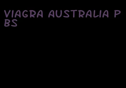 viagra Australia PBS