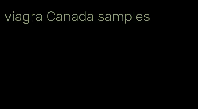 viagra Canada samples