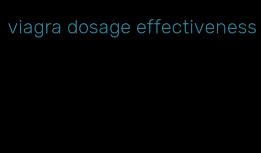 viagra dosage effectiveness