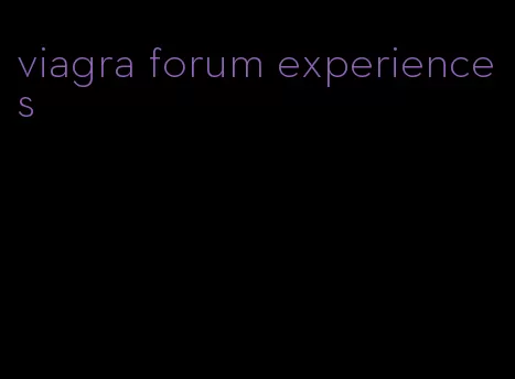 viagra forum experiences