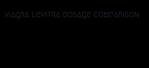 viagra Levitra dosage comparison