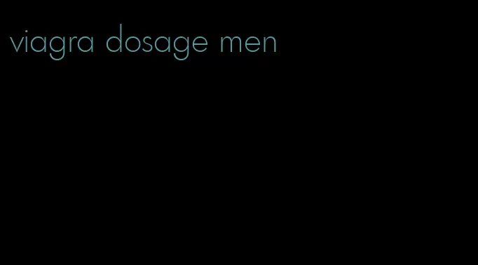 viagra dosage men