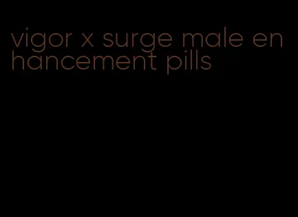 vigor x surge male enhancement pills