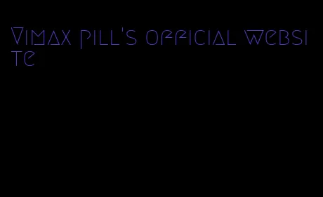 Vimax pill's official website