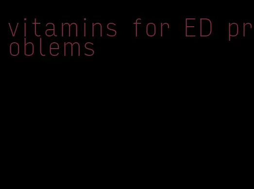 vitamins for ED problems