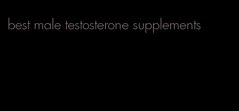 best male testosterone supplements