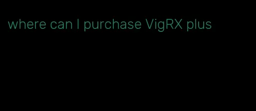 where can I purchase VigRX plus