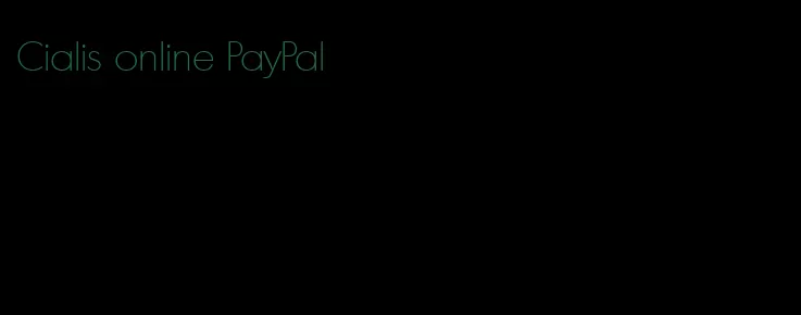 Cialis online PayPal