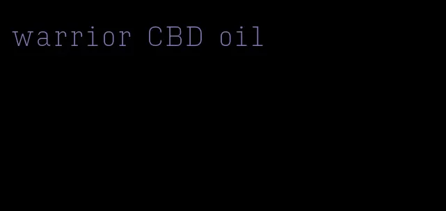 warrior CBD oil