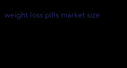 weight loss pills market size