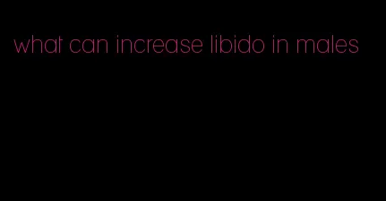 what can increase libido in males