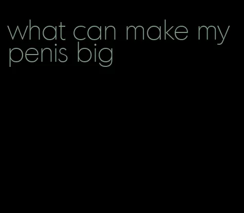 what can make my penis big