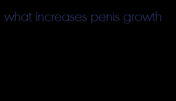 what increases penis growth