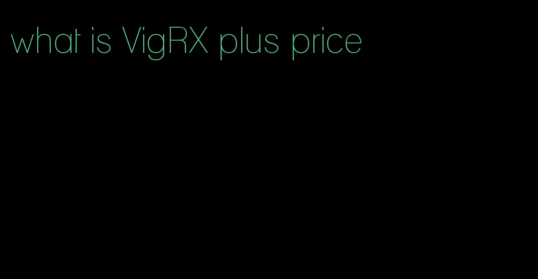 what is VigRX plus price