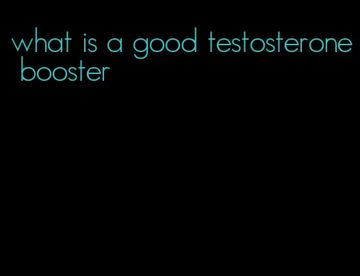 what is a good testosterone booster