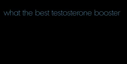 what the best testosterone booster