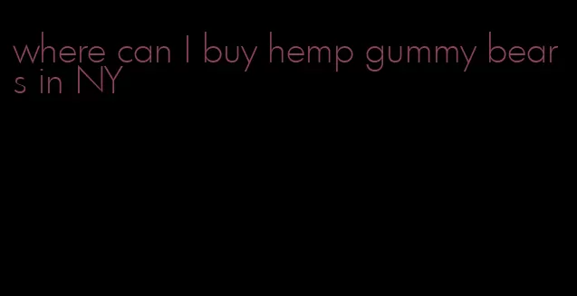 where can I buy hemp gummy bears in NY