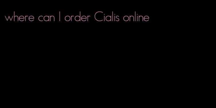 where can I order Cialis online