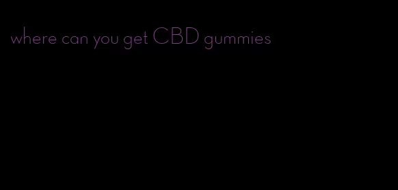 where can you get CBD gummies