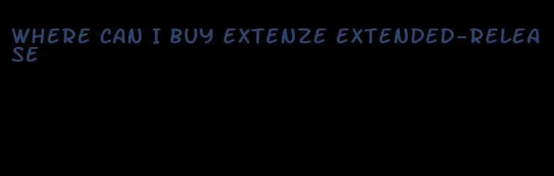 where can I buy Extenze extended-release