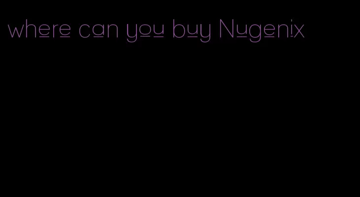 where can you buy Nugenix