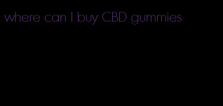 where can I buy CBD gummies