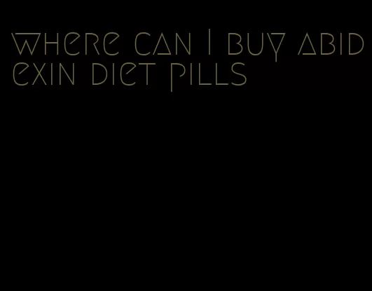 where can I buy abidexin diet pills