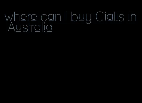 where can I buy Cialis in Australia