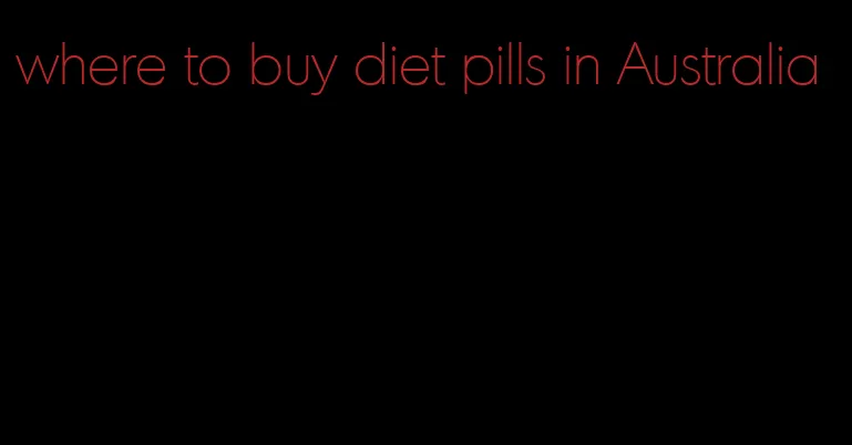 where to buy diet pills in Australia