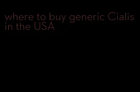 where to buy generic Cialis in the USA