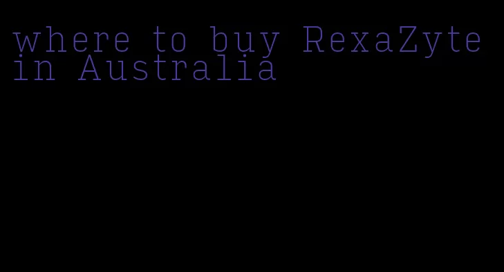 where to buy RexaZyte in Australia