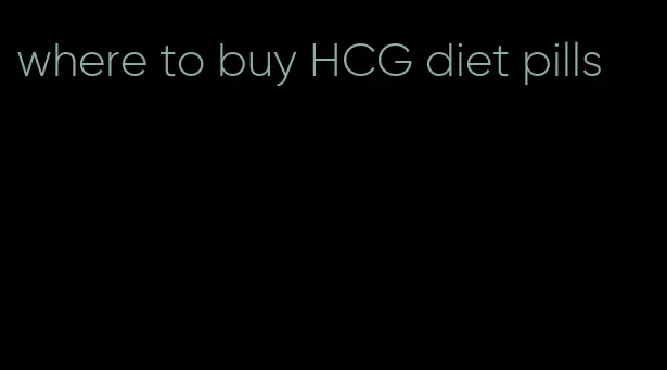 where to buy HCG diet pills