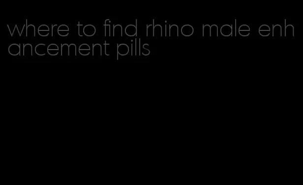 where to find rhino male enhancement pills