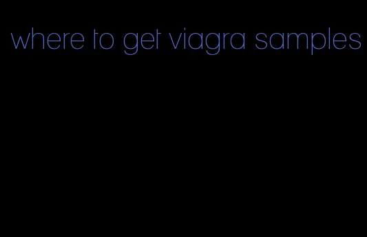 where to get viagra samples